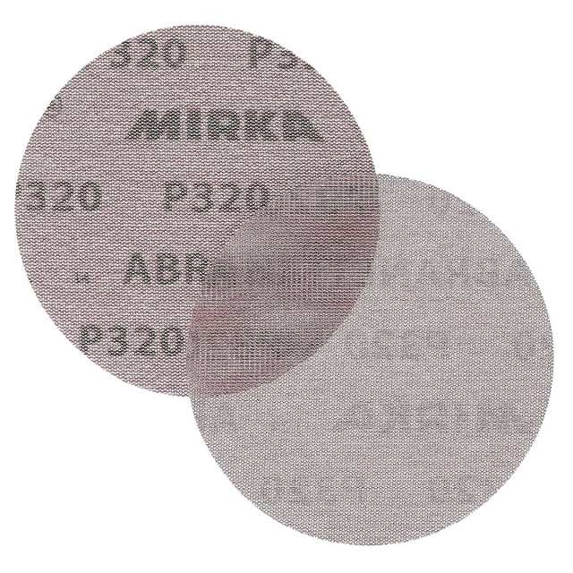 5吋(125mm) 網狀圓盤砂紙 型號:Abranet,試用套組 8種號數各6片,共48片,背面植絨【芬蘭MIRKA】