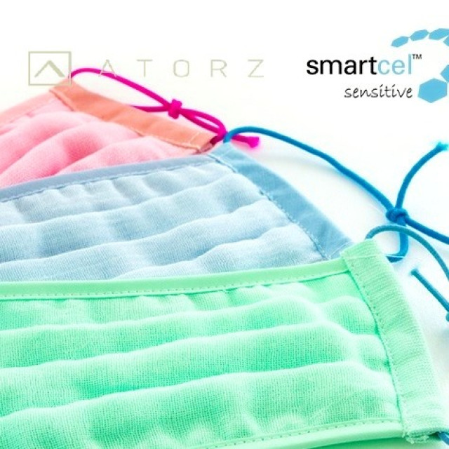 smartcel™ sensitive 氧化鋅抗菌纖維布口罩