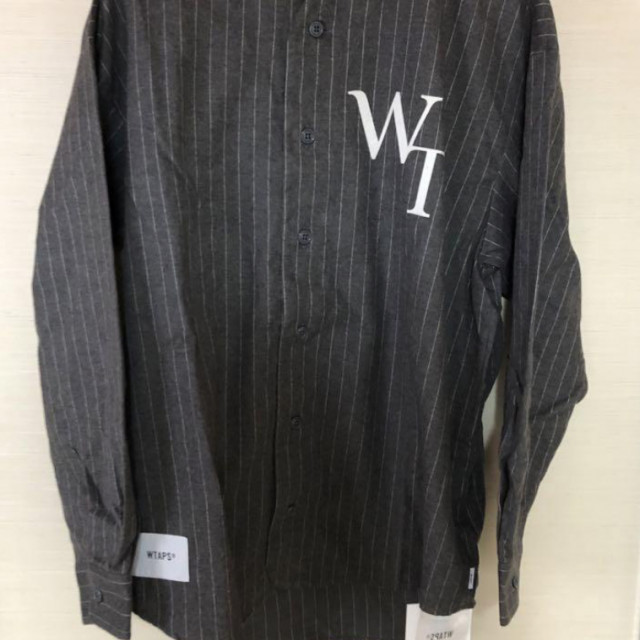 全新未使用2022SS WTAPS LEAGUE LS COTTON FLANNEL STRIP 棒球衫