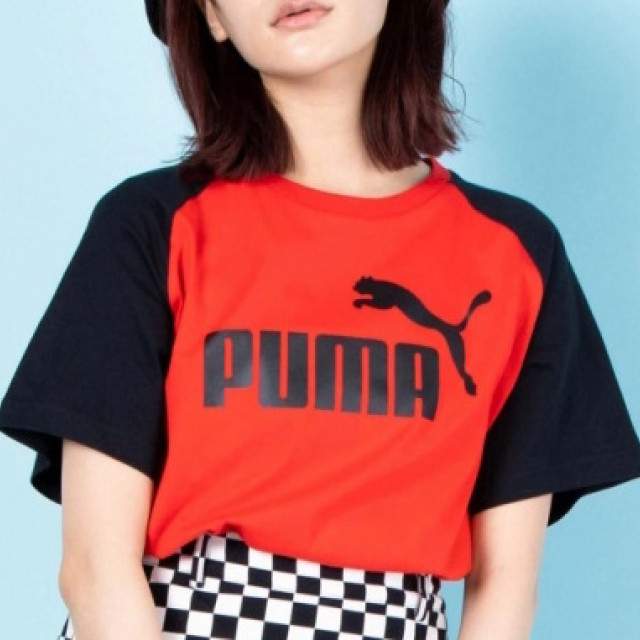 PUMA 印花 logo 雙色 拼接 短T 短袖 T恤  時尚 高質感 春季 秋季 夏季 日本直送