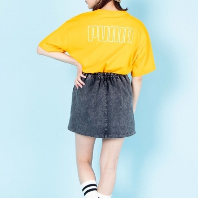 PUMA 正面 反面 品牌標誌 印花 logo 短T 短袖 T恤  時尚 高質感 春季 秋季 夏季 日本直送