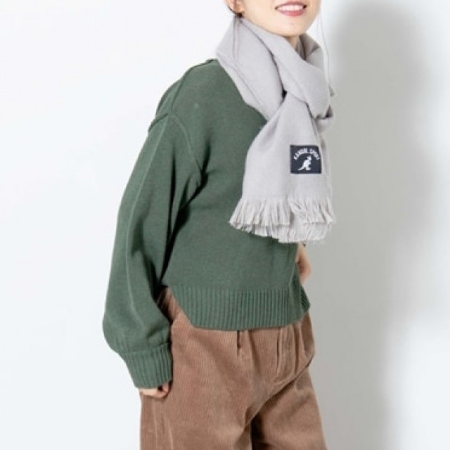 KANGOL 坎戈爾袋鼠 刺繡 Logo 冬季 保暖 圍巾 男女通用 英國品牌 海外直送 潮流 時尚 韓系