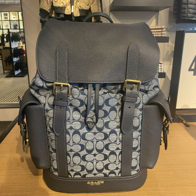 navy camera bag leather