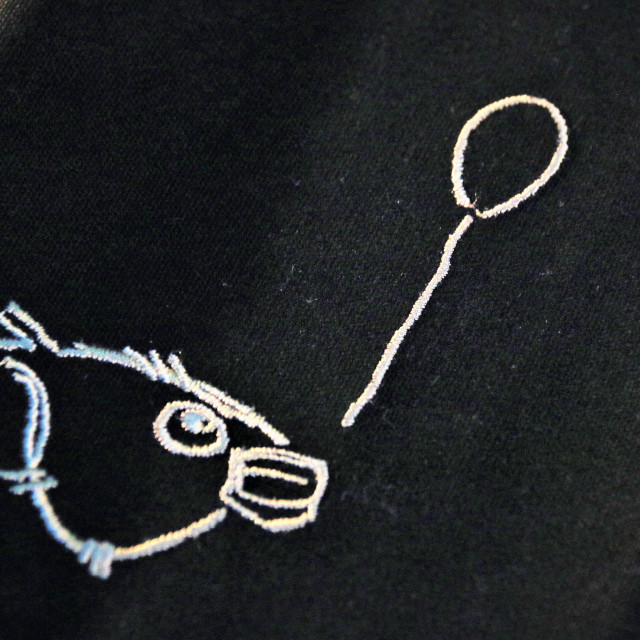 【獨家販售】HMC design原創設計 帆布書衣黑色~希望之魚＋限量黑鐵線圈筆記本x2(預購)