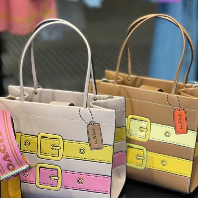 COACH カシン キャリー トート 20 トロンプ ルイユ プリント