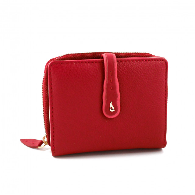 ABBACINO Small Leather Wallet Red lailatw select