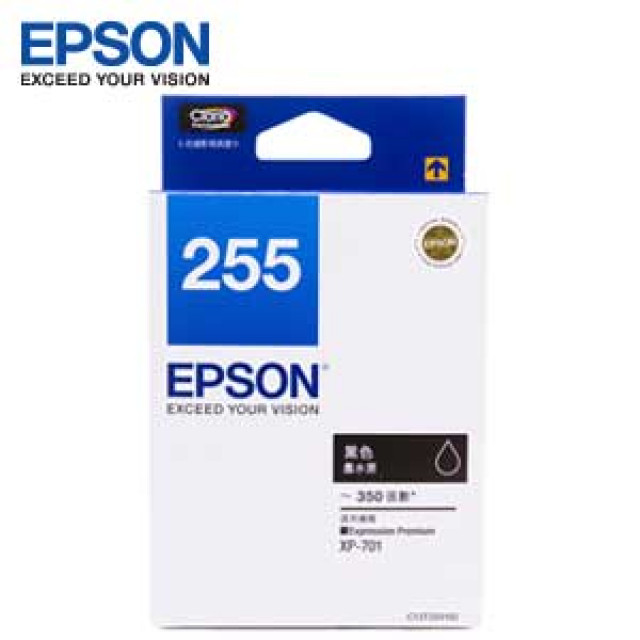 Epson 原廠墨水匣 T255150 文件黑 適用 Xp 701 巧印 0999