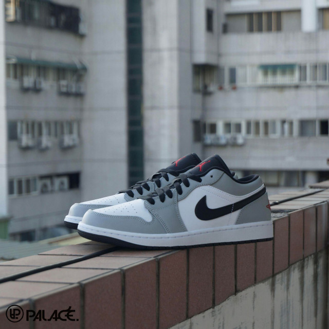 NIKE AIR JORDAN 1 LOW SMOKE GREY 煙灰白灰低筒AJ1 休閒鞋【553558