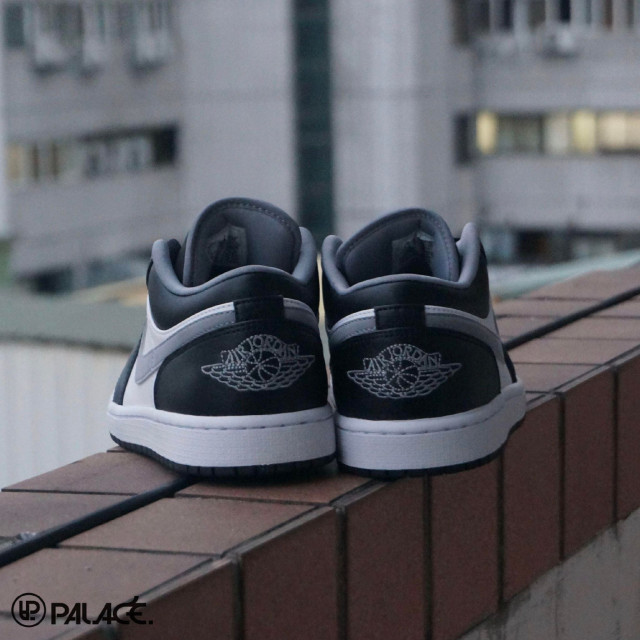 NIKE AIR JORDAN 1 LOW SHADOW 小影子黑白灰勾低筒AJ1 休閒鞋【553558