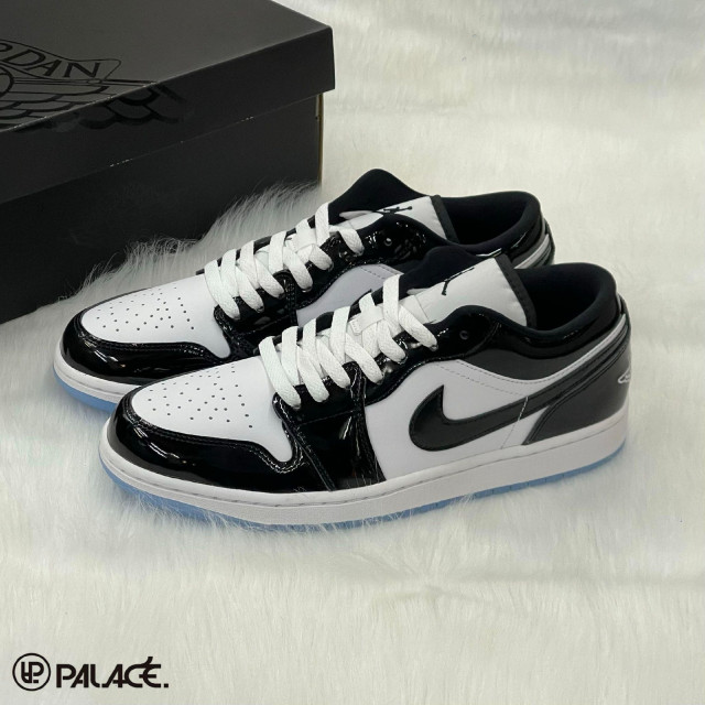 Nike Air Jordan 1 Low SE Concord 漆皮黑白男鞋AJ1 休閒鞋DV1309-100