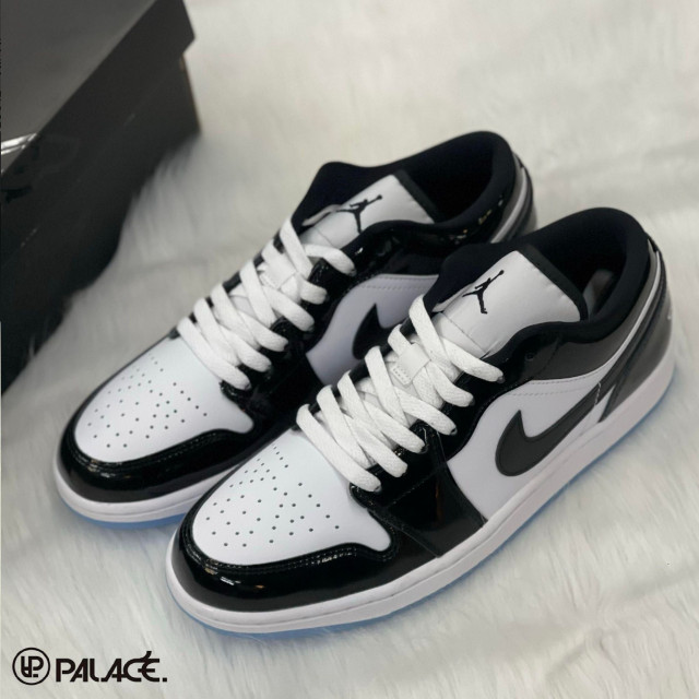 Nike Air Jordan 1 Low SE Concord 漆皮黑白男鞋AJ1 休閒鞋DV1309-100