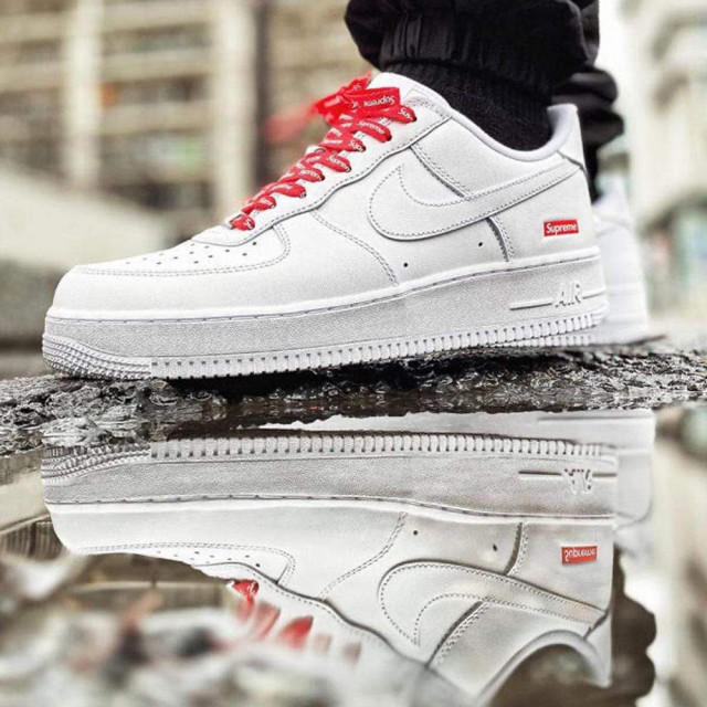 客訂25cm】Supreme x Nike Air Force 1 Low 'Box Logo - White' | Sc shop