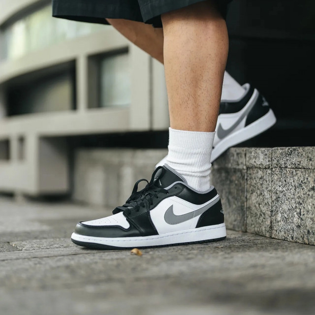 熱賣款💥】Air Jordan 1 Low SHADOW 小影子黑白灰勾低筒AJ1 休閒鞋