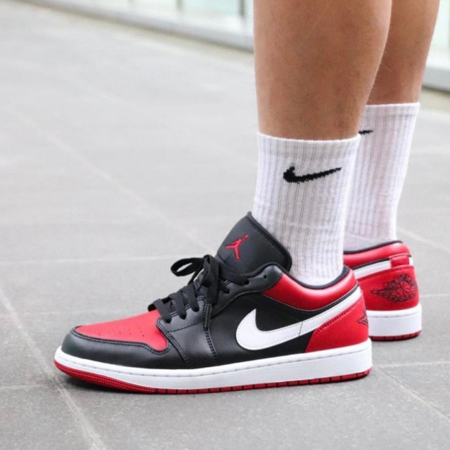 熱賣款💥】Air Jordan 1 Low 'Alternate Bred Toe' 黑紅男鞋553558-066 