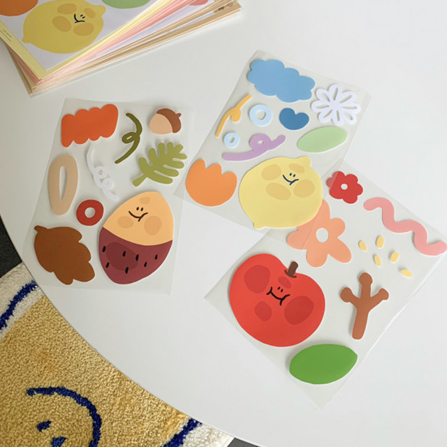 Second Morning semo sticker 檸檬裝飾貼紙(鏡子用)-3type