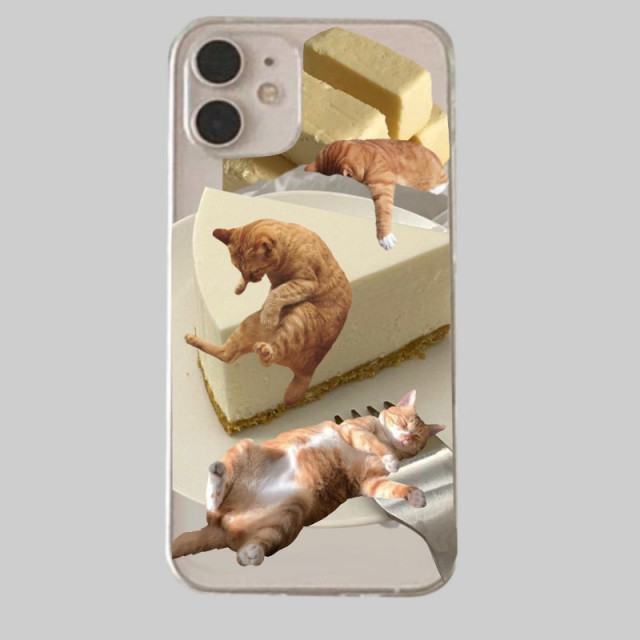 Coe.studio cheese cat 透明手機殼(硬)
